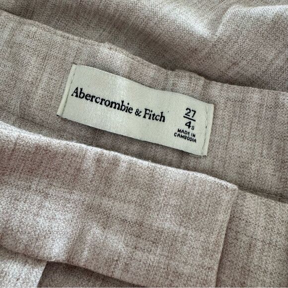 NEW Abercrombie A&F Quinn Tailored Straight Pant in Oatmeal Size 27/4 Short - Picture 10 of 14